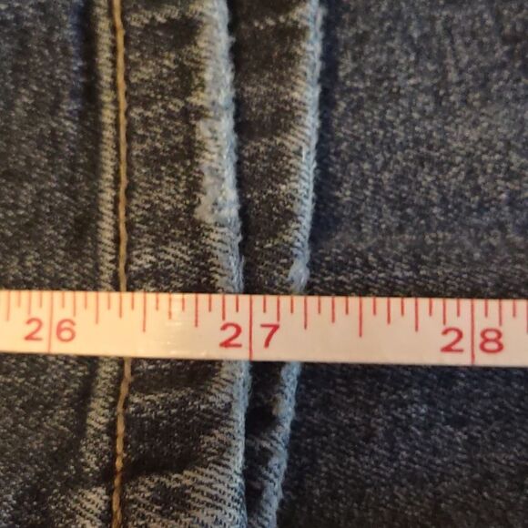 Wild Fable size 12 distressed‎ ankle jeans, side stripe, perfect condition - Picture 6 of 7